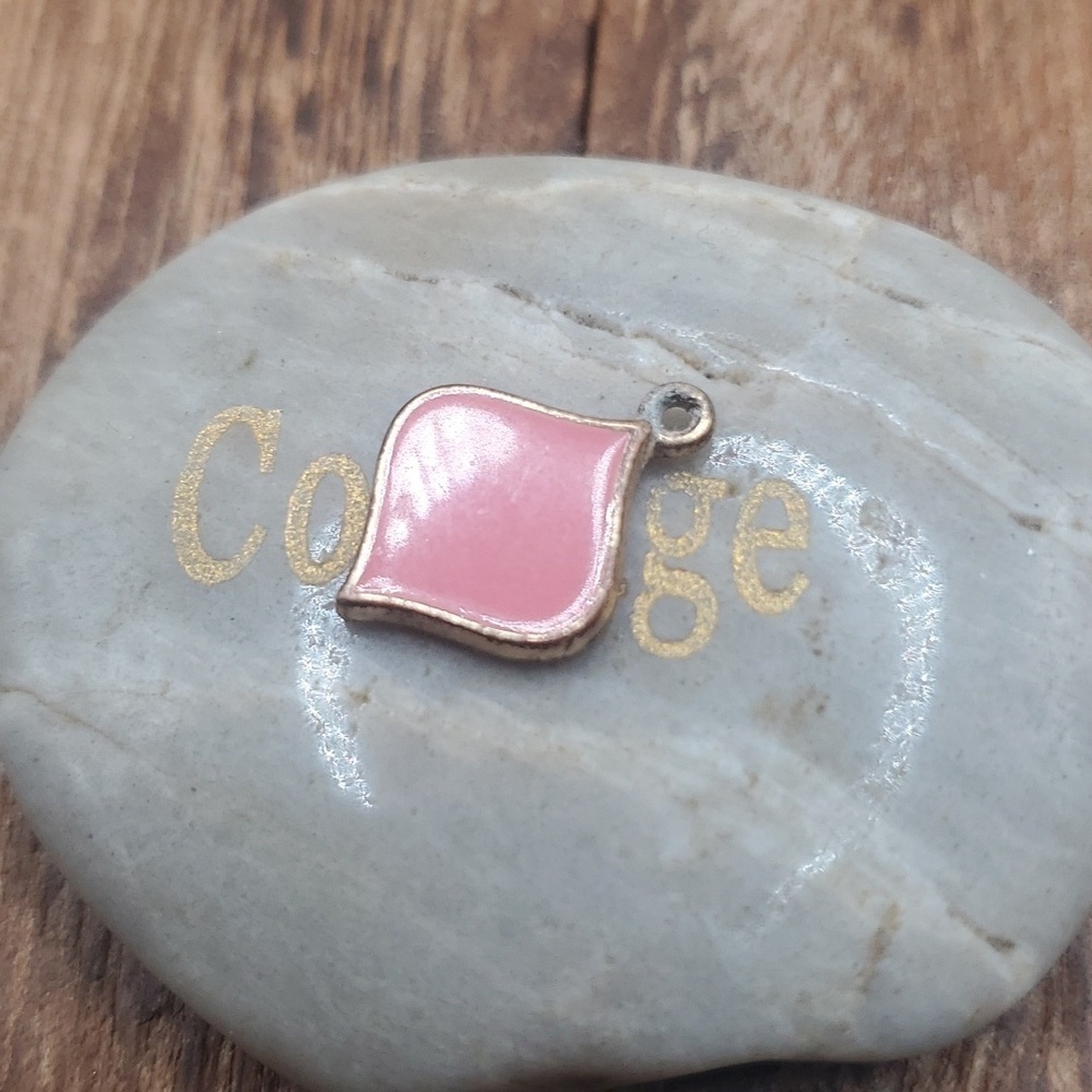 Pink drop pendant